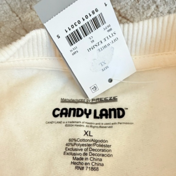 Freeze Candy Land Graphic Cream Sweatshirt - Picture 3 of 6